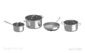 Set de cratite 5 ob. Graphite